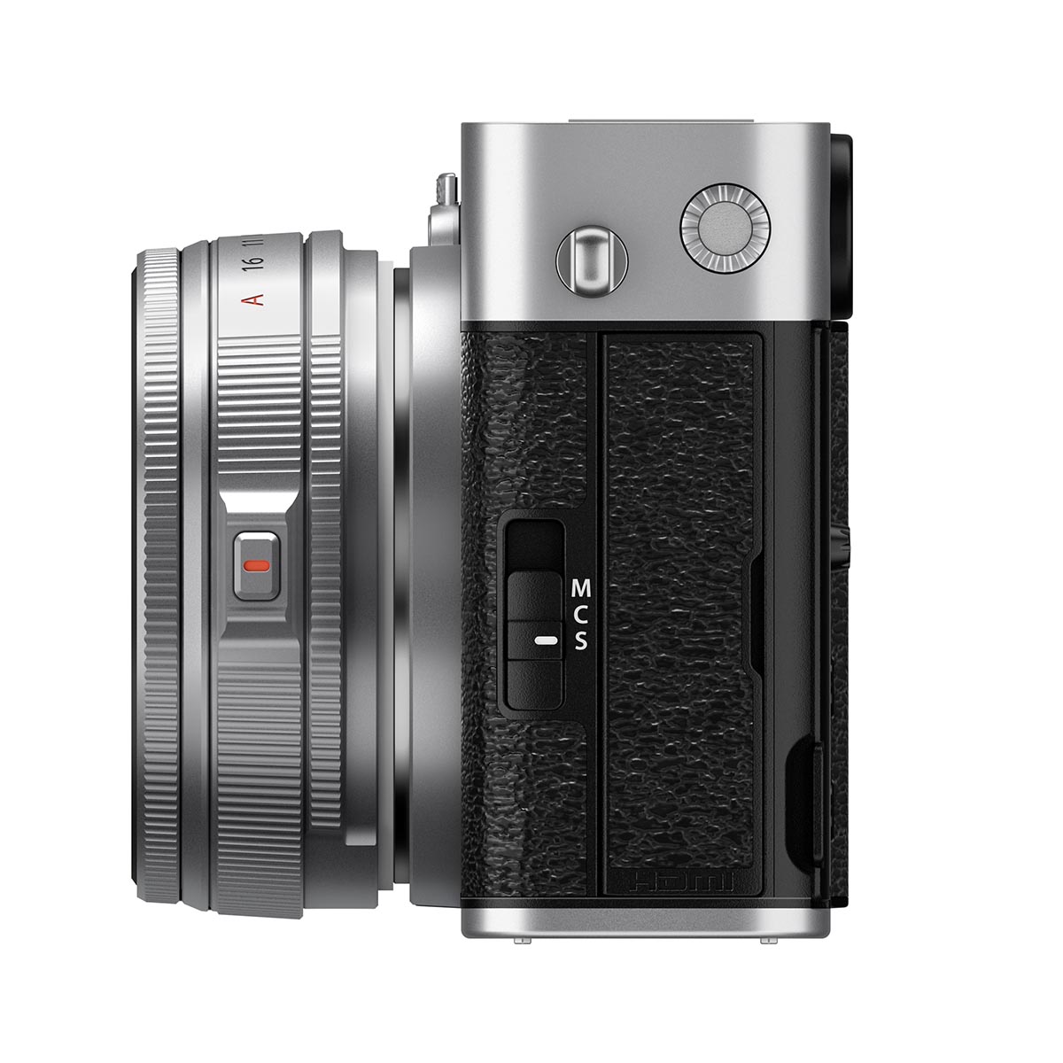 Fujifilm X-E5 Gehäuse Silber + Fujifilm 23 mm 1:2,8 XF R WR