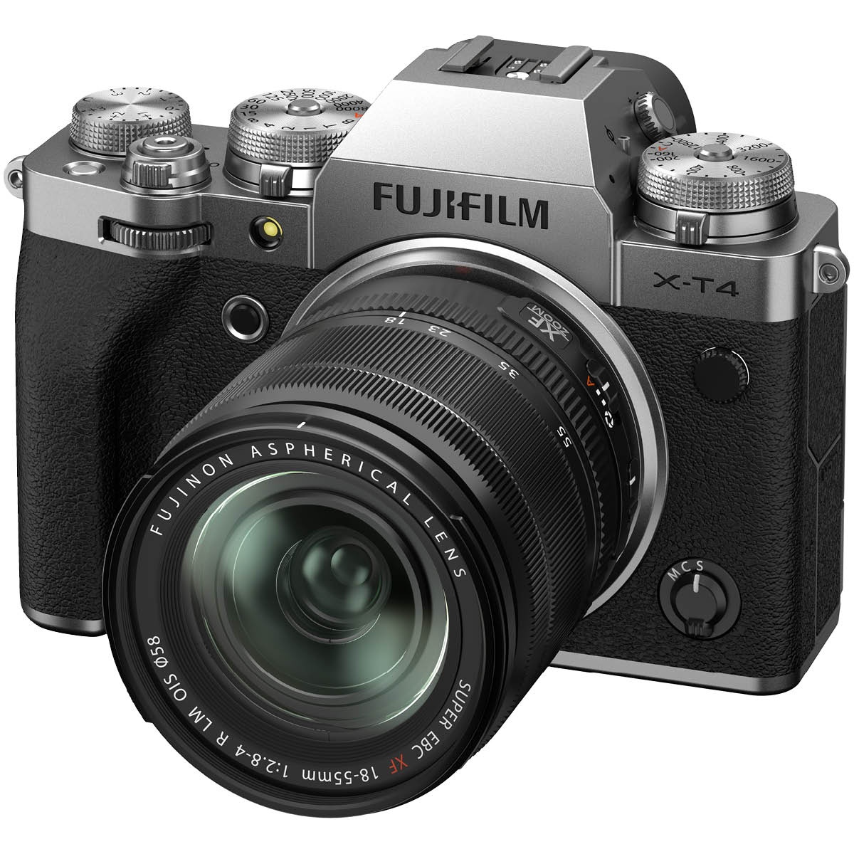 Fujifilm X-T4 Kit mit 18-55 mm 1:2,8-4 Silber