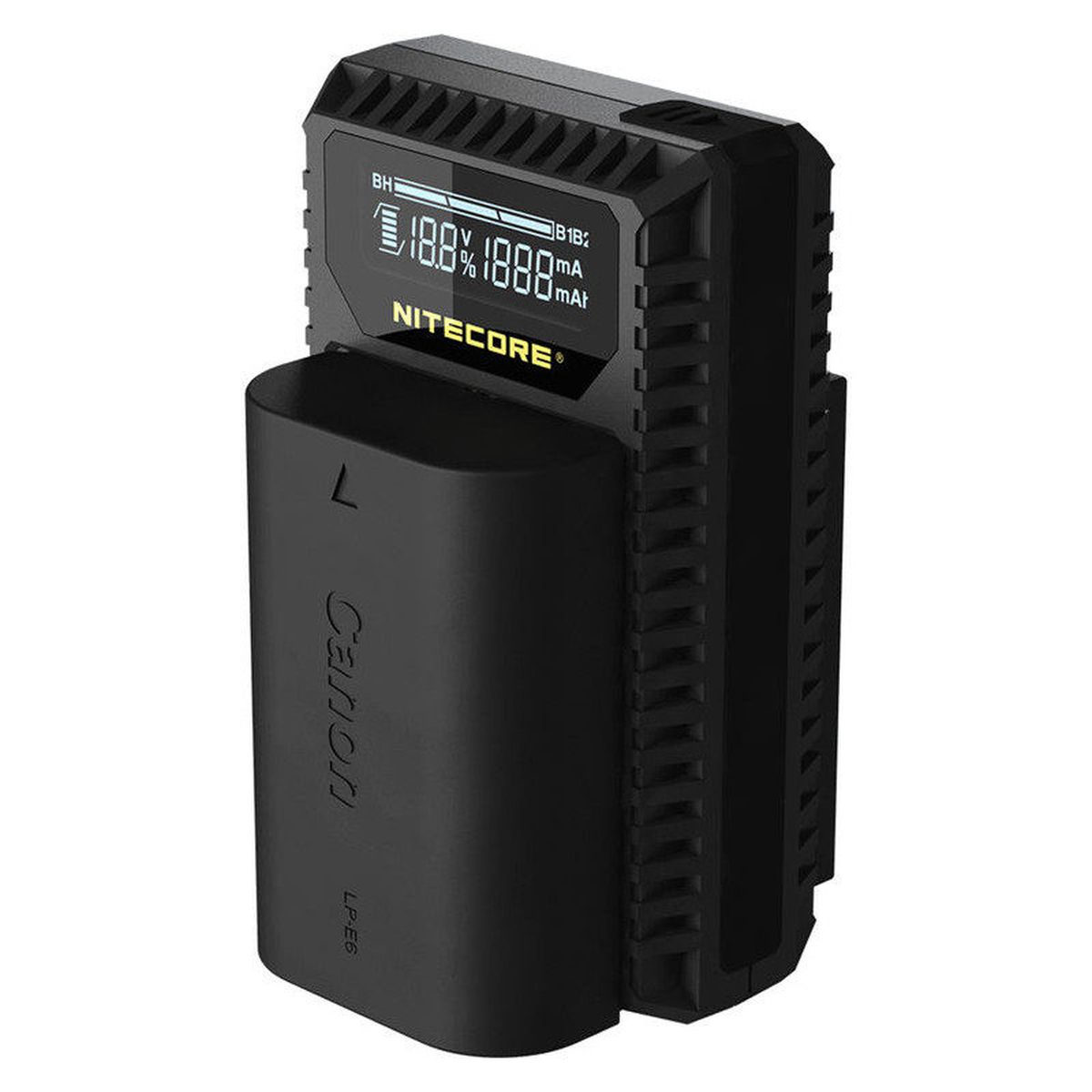 Nitecore UCN1 Ladegerät für Canon LP-E6(N) + LP-E8 mit Anzeige + USB
