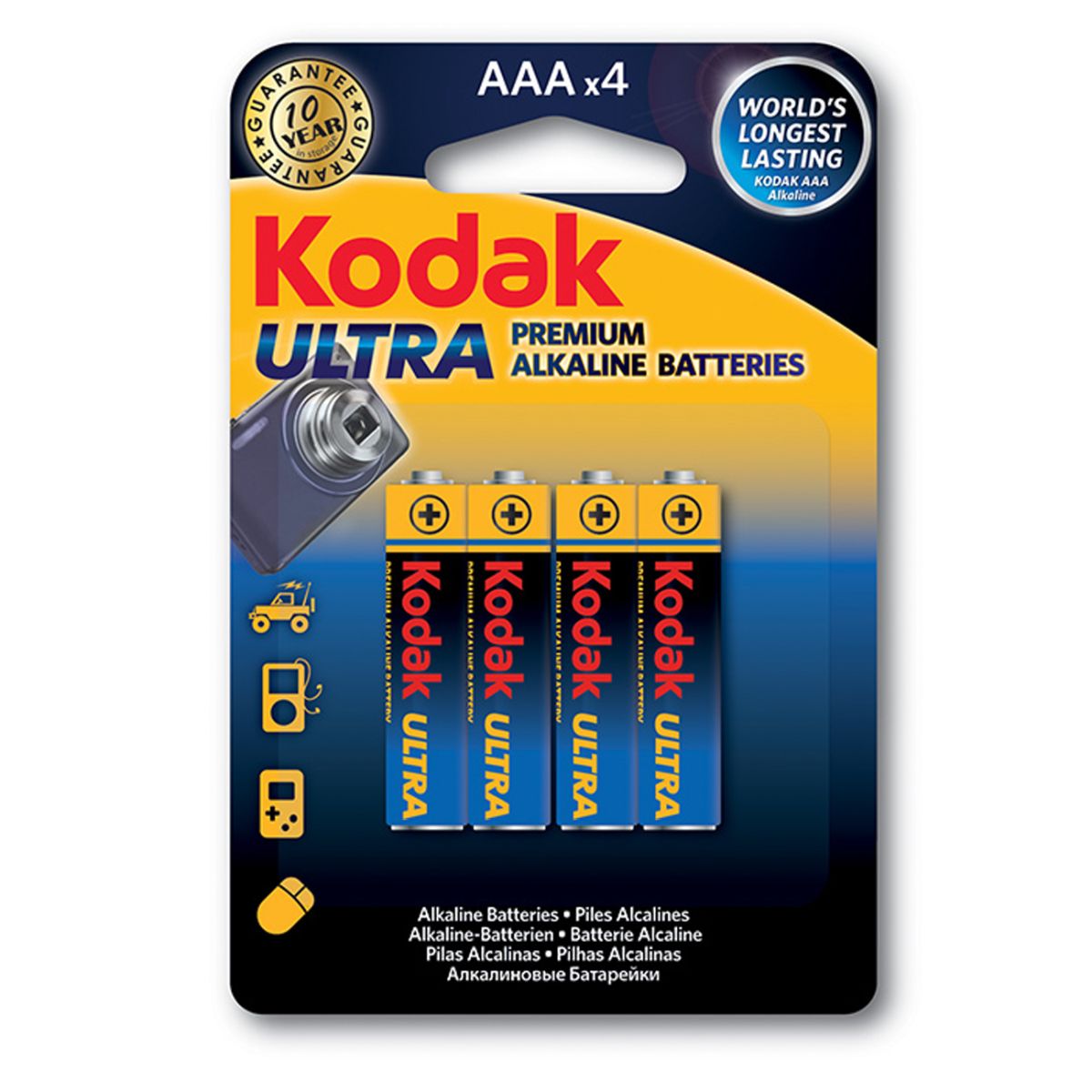 Kodak Ultra Premium Micro Batterie (AAA), 4 Stück