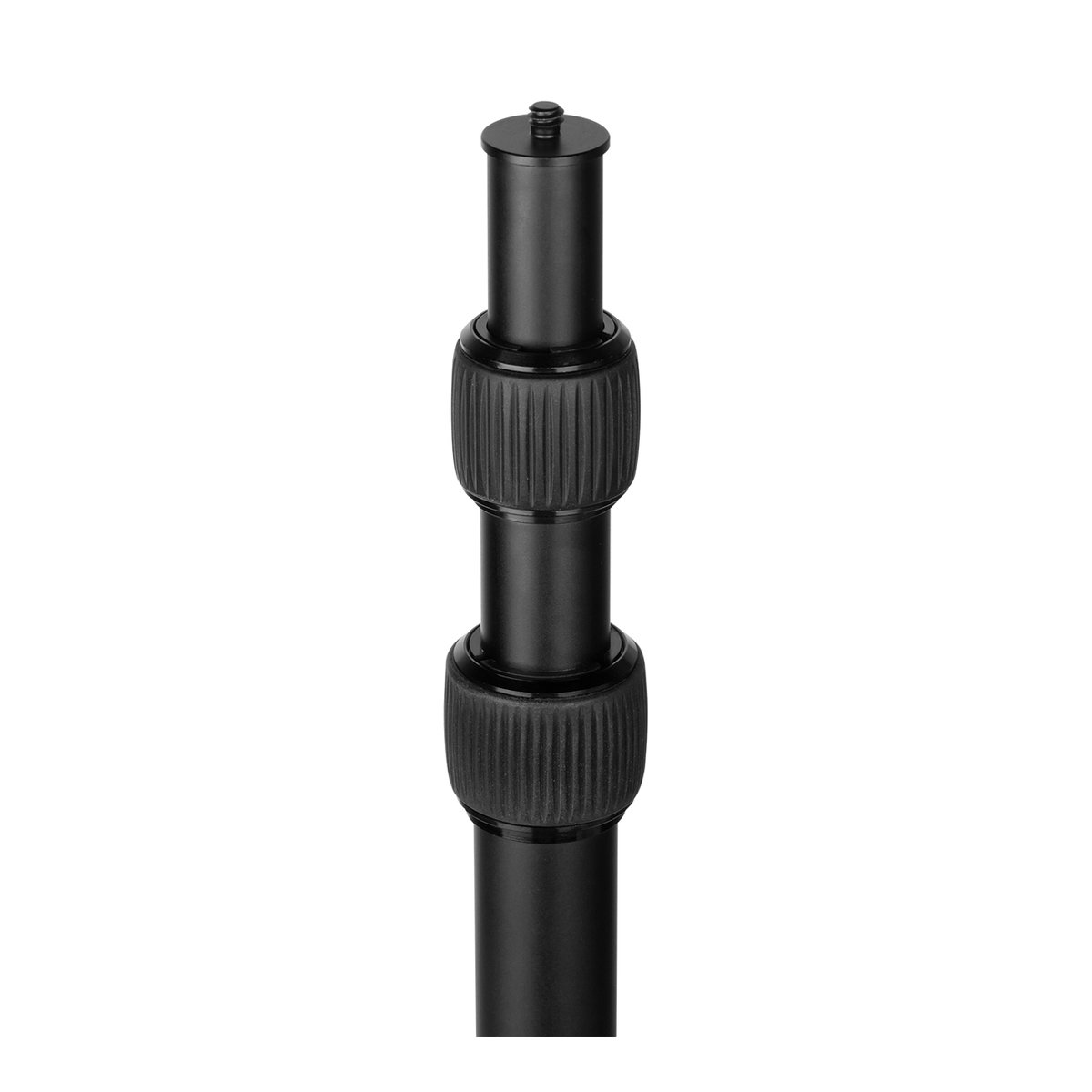 SmallRig3992 Encore DT-30 Tischhalterung mit Haltearm - Detailansicht ausziehbarer Stange mit Feststellringen und Gewinde