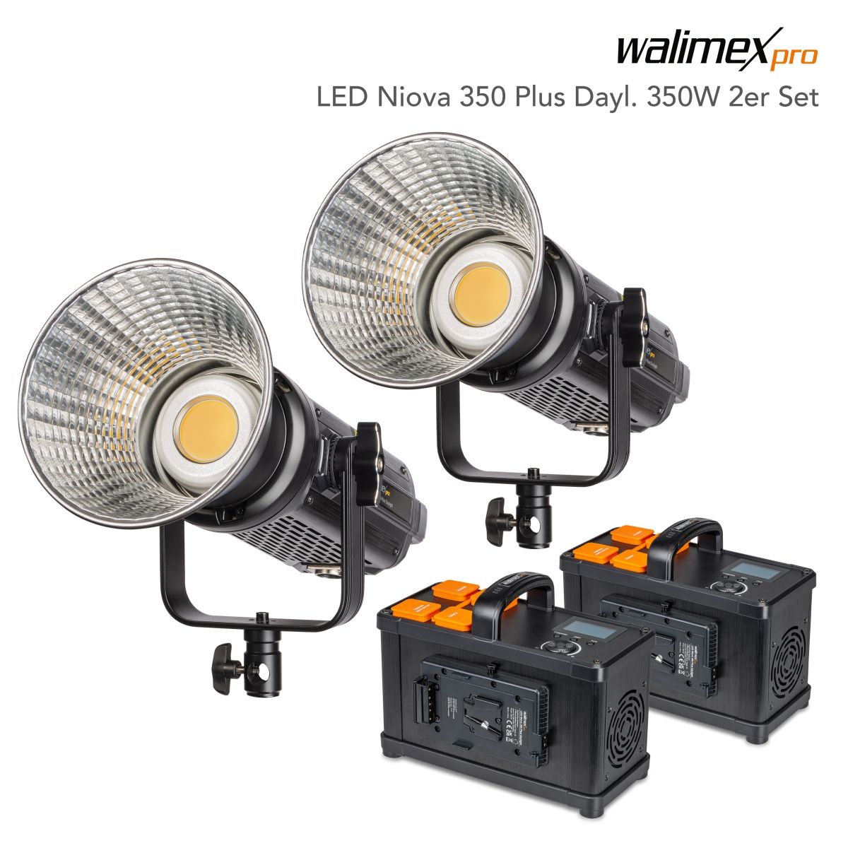 Walimex pro LED Niova 350 Plus Daylight 350W 2er Set
