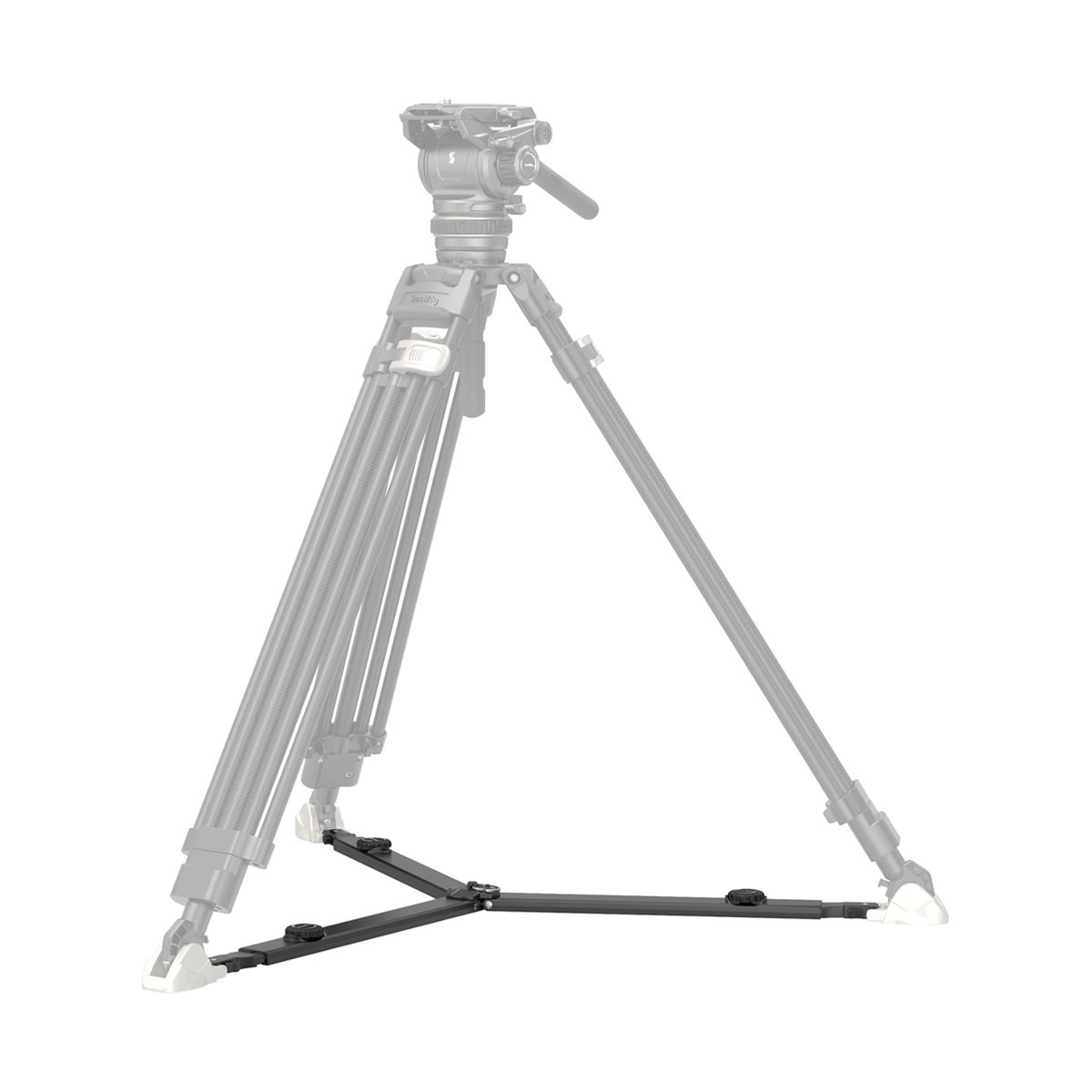 SmallRig 4507 Ground Spreader für Tripod - Anwendungsbeispiel der Bodenstativspinne am Stativ