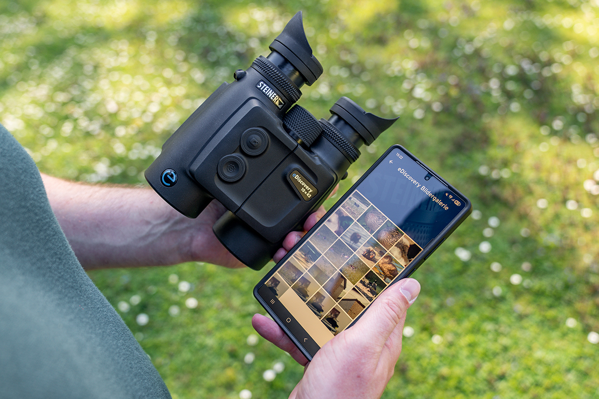Smartphone App Steiner eDiscovery 10x42 Fernglas mit Kamera Foto Leistenschneider