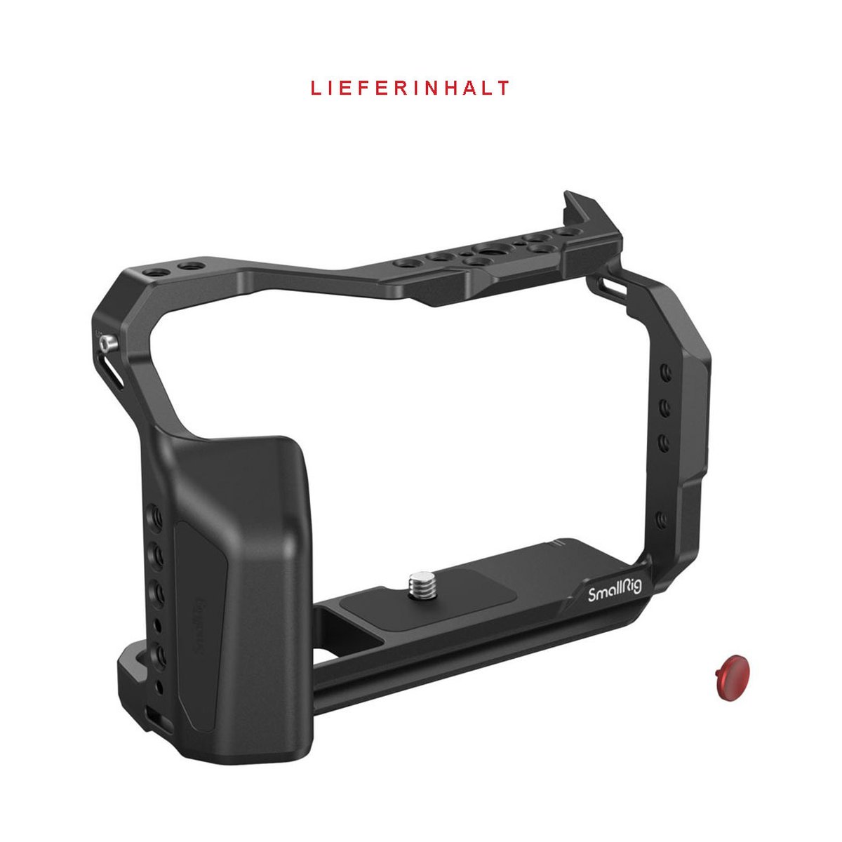 SmallRig 4135 Cage für Fujifilm X-T5 - LIEFERINHALT: Kamera-Cage und kleines Zubehörteil.