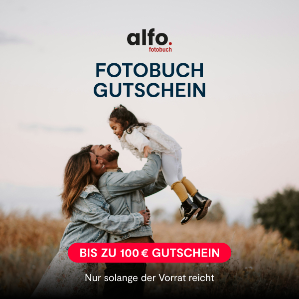 alfo.fotobuch Gutscheinaktion: Bis zu 100 € sichern