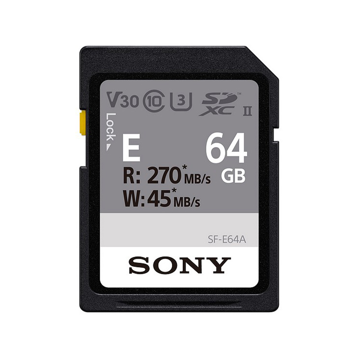 Sony SDXC-Karte 64 GB Cl10 UHS-II U3 V30 270/60 MB/s