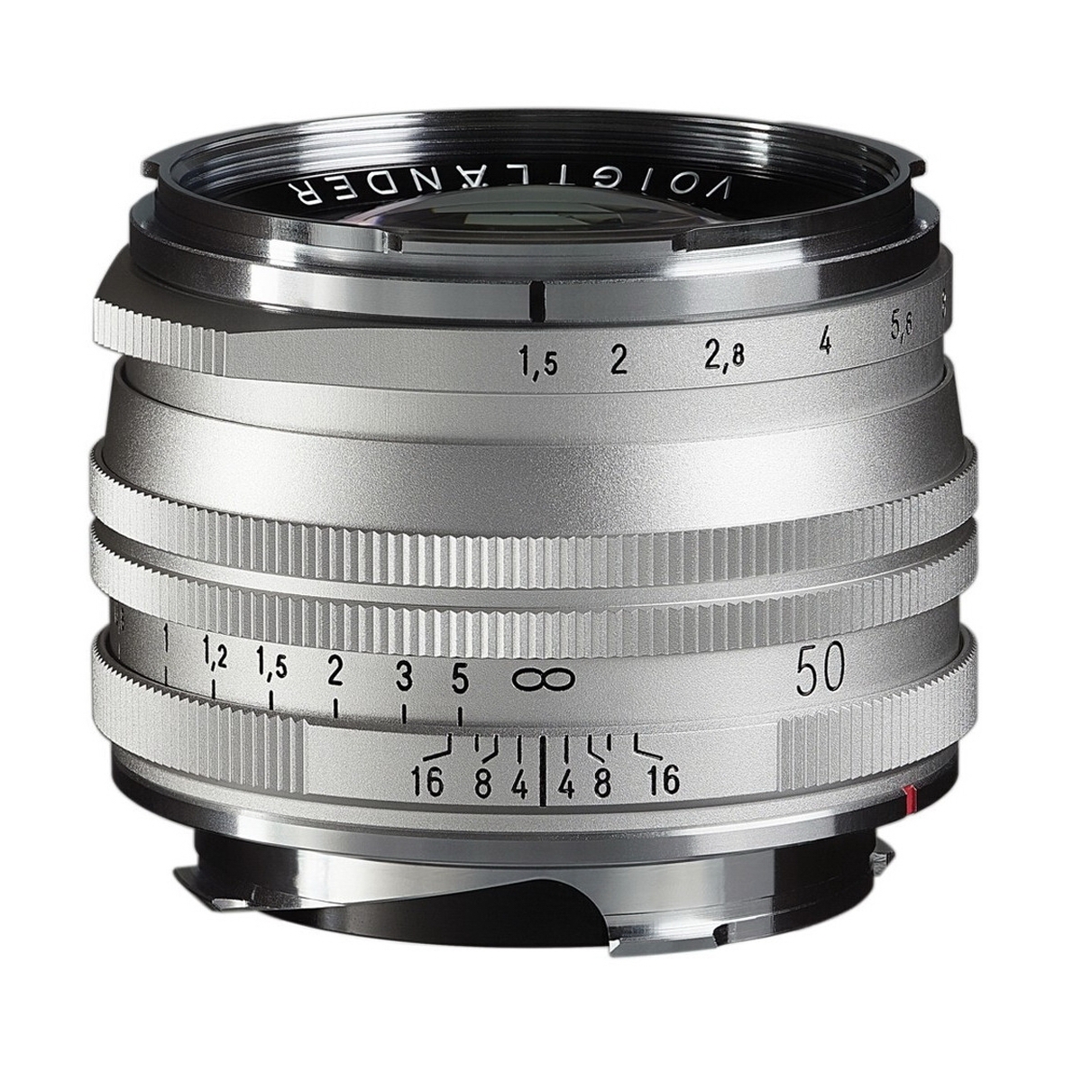Voigtländer 50 mm 1:1,5 Nokton II M.C. VM-Mount Silber