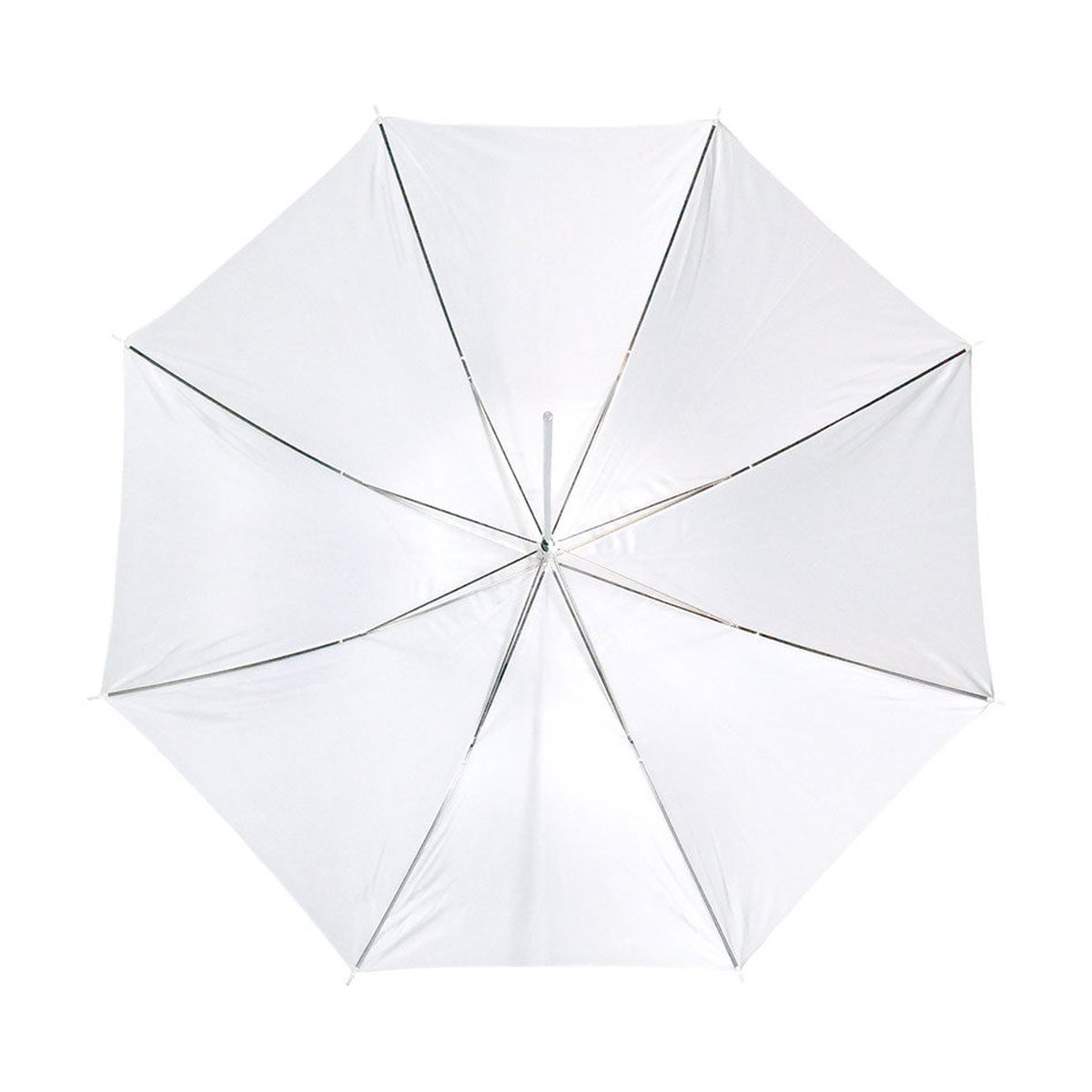 Caruba Flash Umbrella Transparent Weiß 109 cm - Weißer Reflektorschirm, Draufsicht
