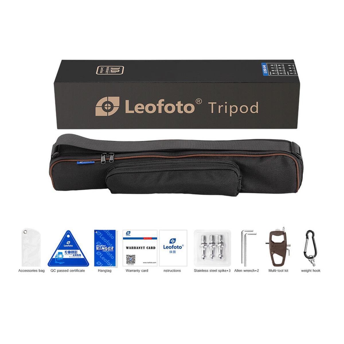 Leofoto Carbon-Dreibeinstativ LS-284CEX Ranger mit Nivellierbasis + Videoneiger BV-10 Leofoto Carbon-Dreibeinstativ LS-284CEX Ranger mit Nivellierbasis + Videoneiger BV-10