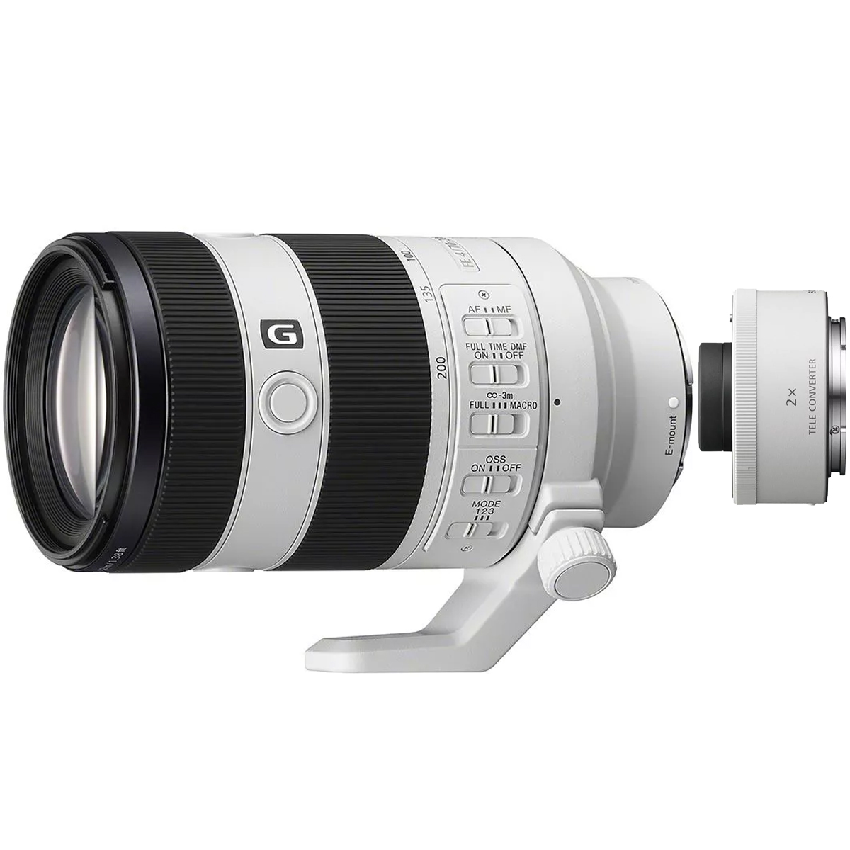 Sony 70-200 mm 1:4,0 FE G OSS II + Sony 2x Telekonverter E-Mount