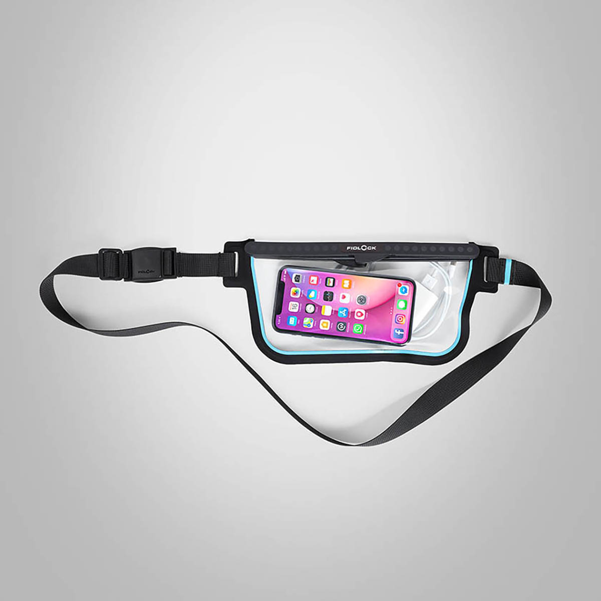 Fidlock Hermetic Sling Bag Transparent-Blue