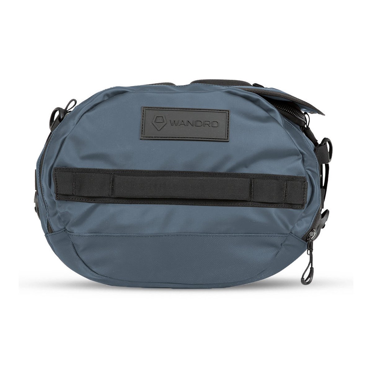 WANDRD HEXAD CARRYALL DUFFEL 40-Liter Aegean Blue - Dunkelblaue WANDRD Reisetasche Frontansicht mit Logo und Gurten. WANDRD HEXAD CARRYALL DUFFEL 40-Liter Aegean Blue - Dunkelblaue WANDRD Reisetasche Frontansicht mit Logo und Gurten.