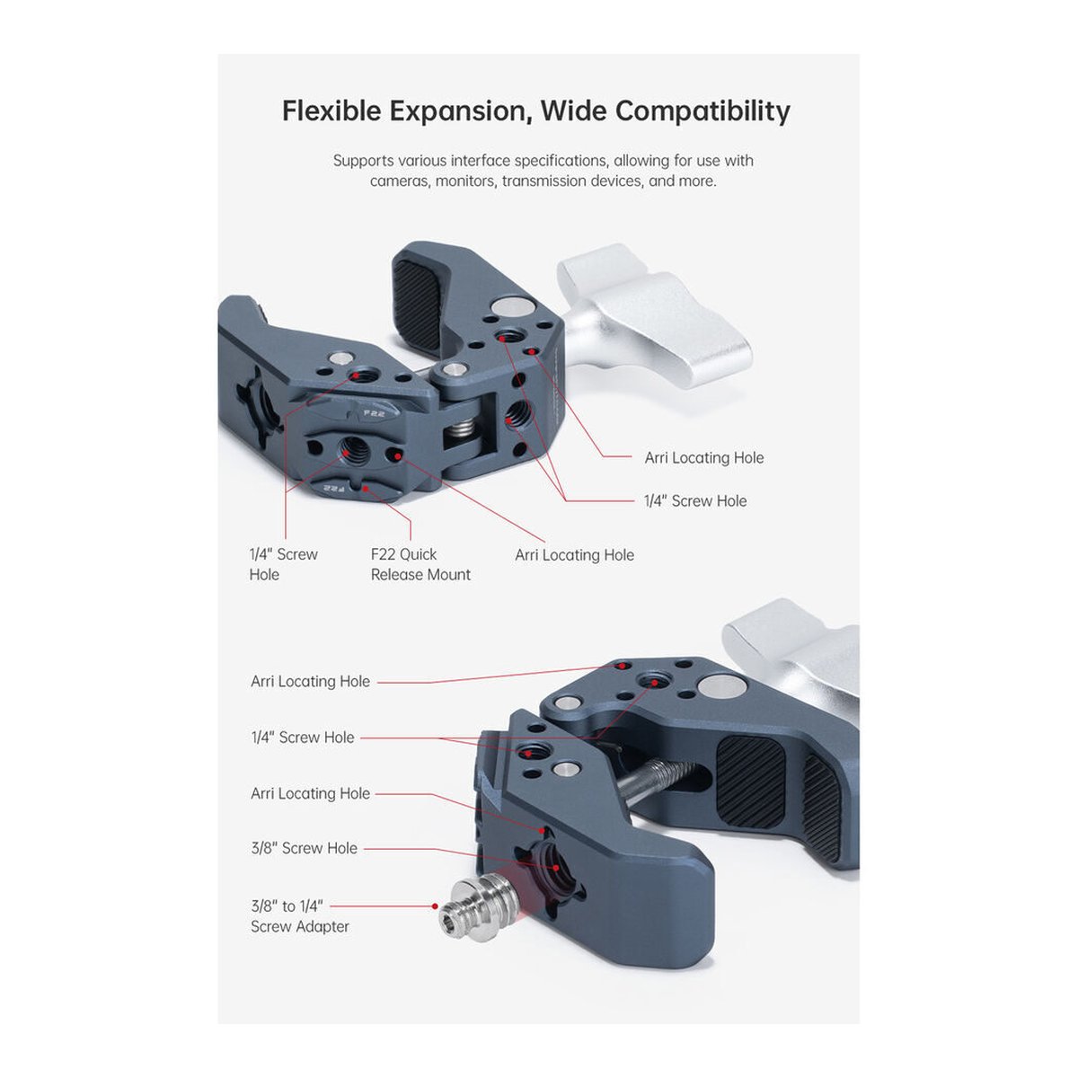 Falcam F22 Quick Release Super Clamp F22A4801