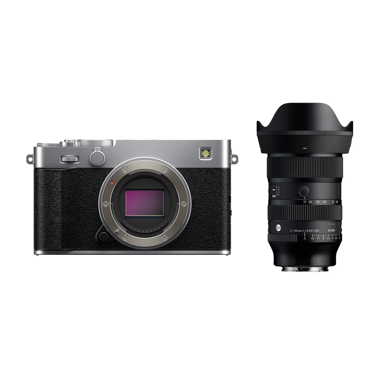 Fujifilm X-E5 Silber + Sigma 17–40 mm 1:1,8 DC (A) X-Mount