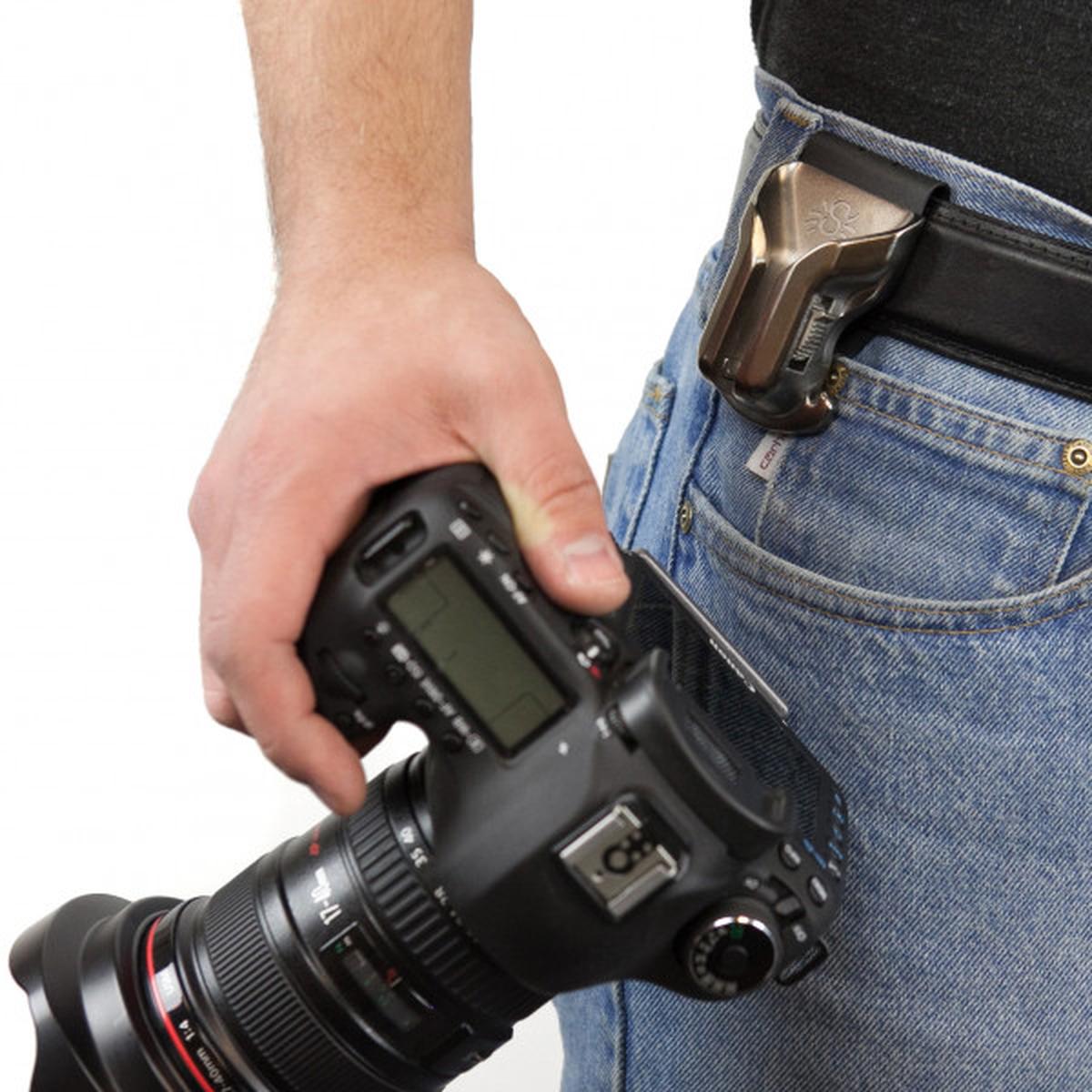 SpiderPro Holster Set V2 Hüft-Tragesystem (Für Hosengürtel, beinhaltet Holster, Kameraplatte und Pin