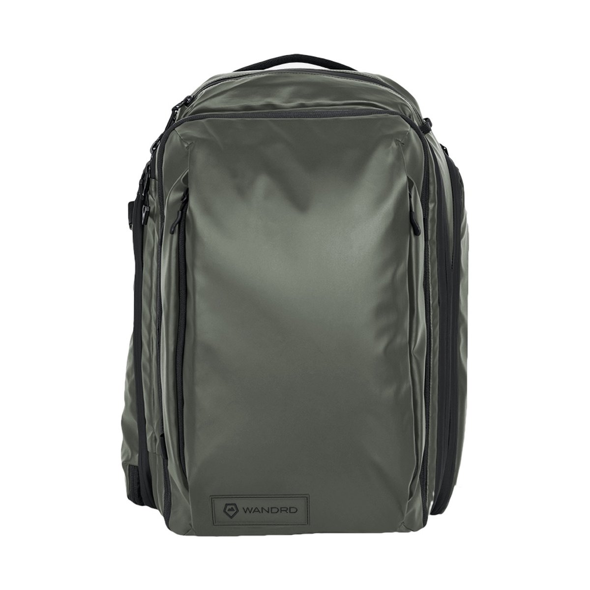 WANDRD Transit 35L Travel Backpack Wasatch Green Essential Bundle - Frontansicht WANDRD Transit 35L Travel Backpack Wasatch Green Essential Bundle - Frontansicht