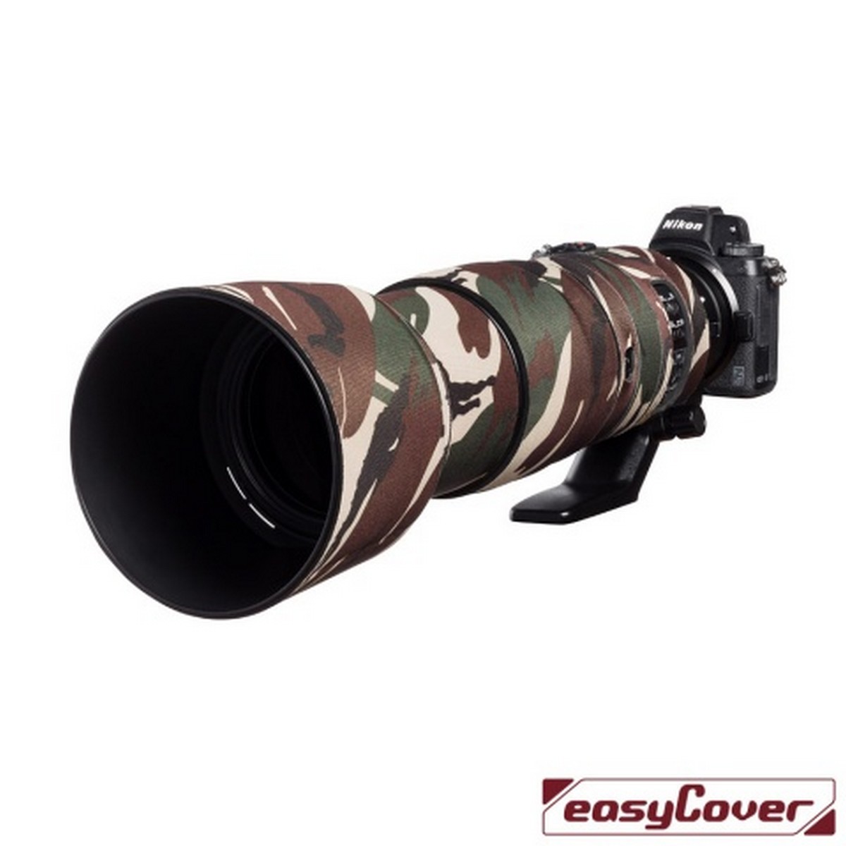 Easycover Lens Oak Objektivschutz für Nikon AF-S 200-500 mm 1:5.6 VR Grün Camouflage