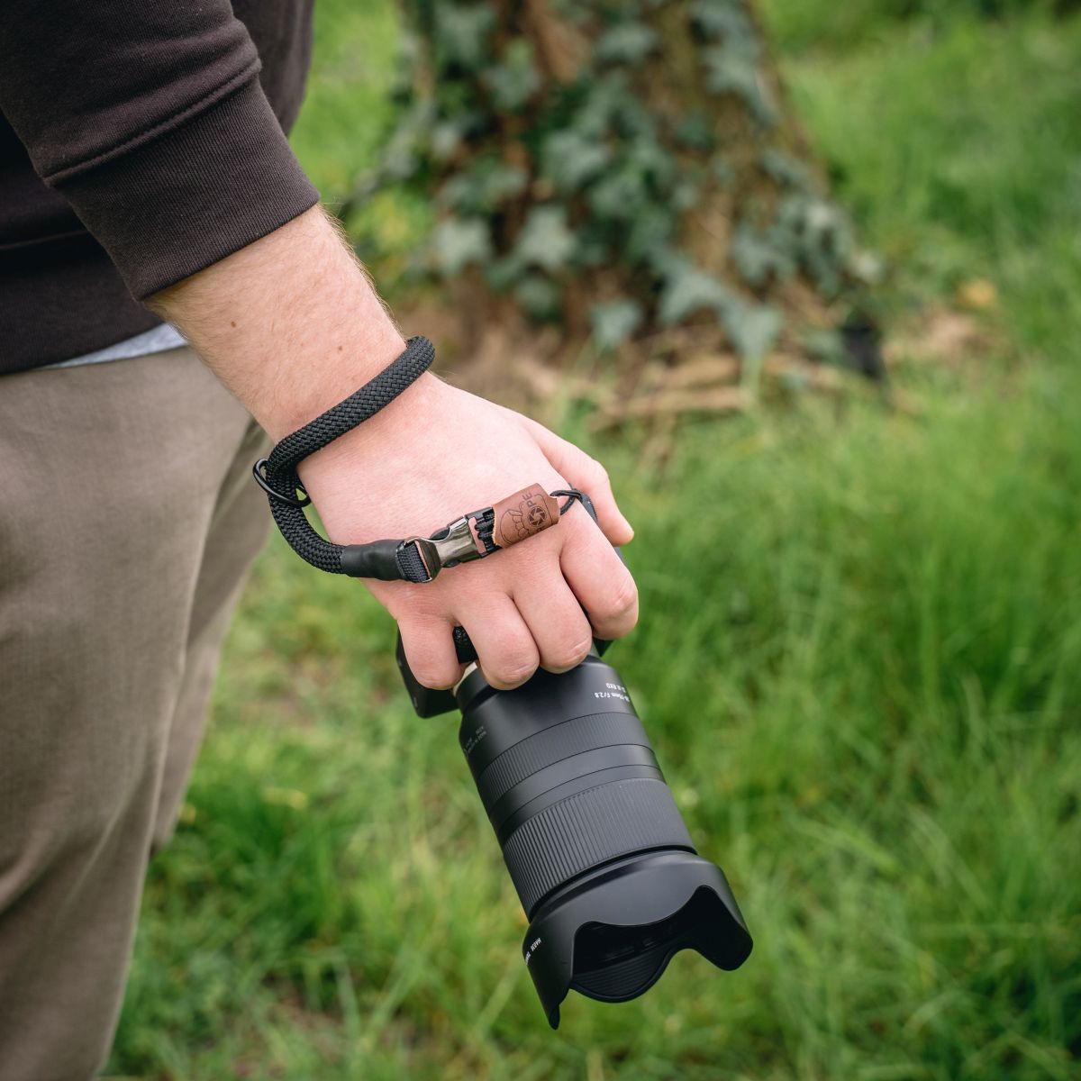C-Rope Handschlaufe aus Kletterseil Silent Black V3