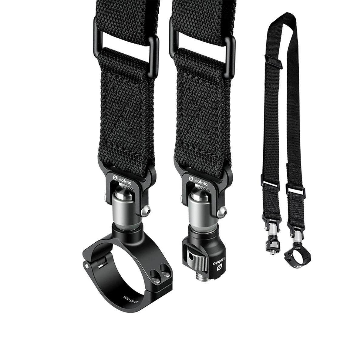 Leofoto Tragegurt Strap-36LM inkl. QD-Stativbeinschelle 36 mm und QD-Buchse 3/8"