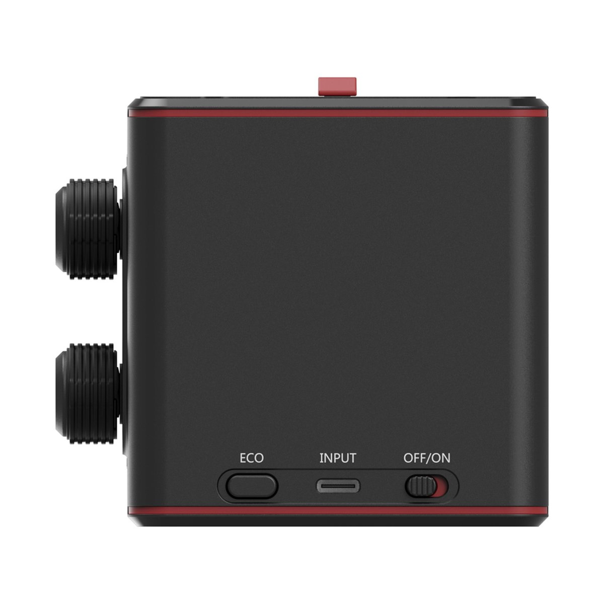 SmallRig 4376 RC 60B Bi-Color LED-Videoleuchte - Detailansicht der Seiten- und Frontbedienelemente des Geräts