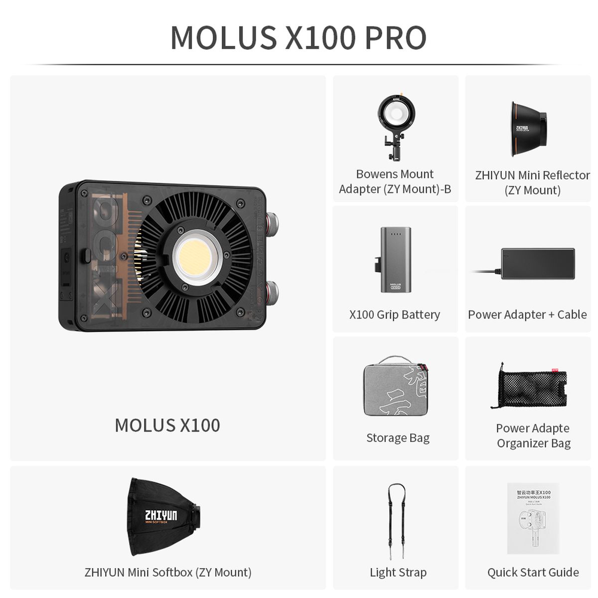 Zhiyun Molus X 100 Pro LED
