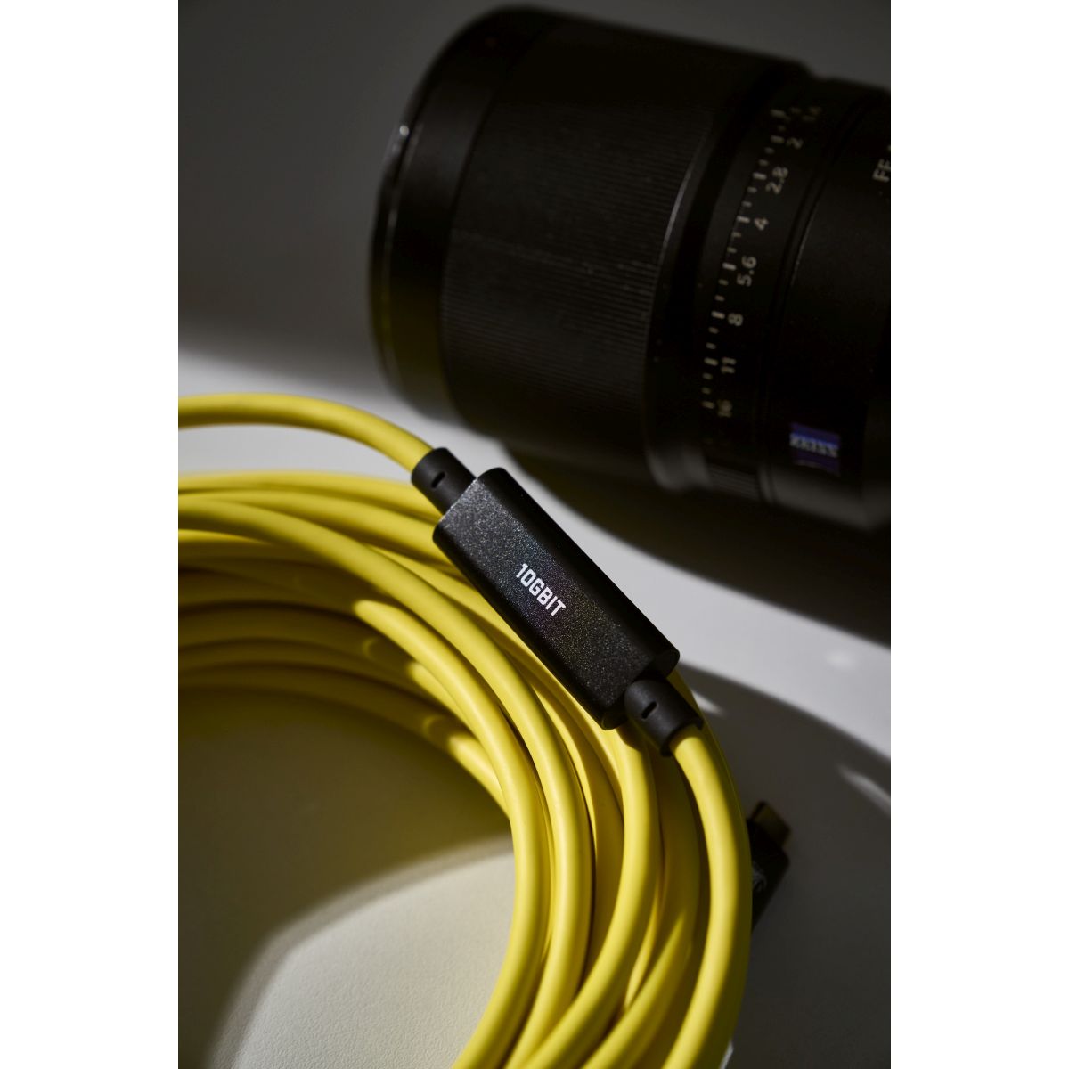 CobraTether USB-C zu USB-C (90°) 10 Gbit/s 10m  Gelb