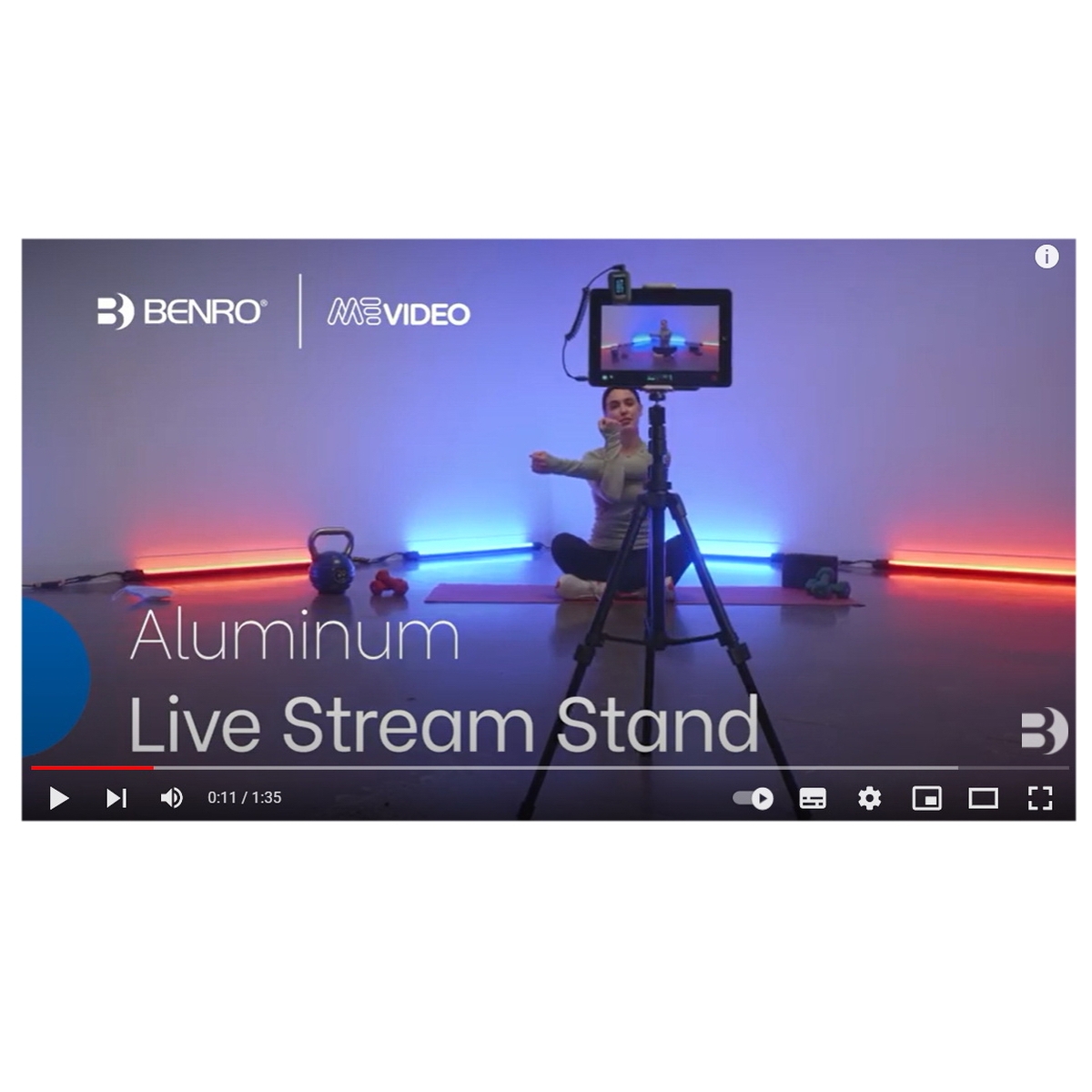 Benro MeVideo Alu Livestream Stativ