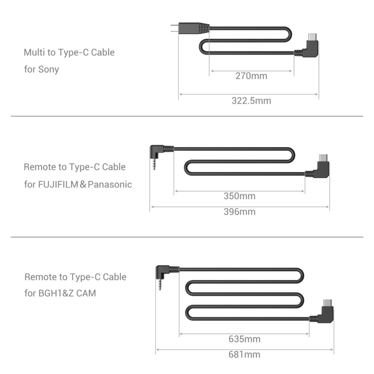 SmallRig 3323 Seitlicher Griff mit Gewinde und Fernauslöser für Aufnahmestart/-stopp