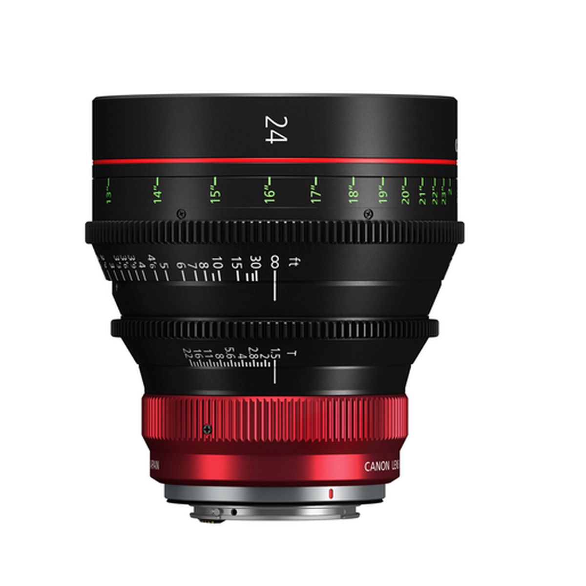 Canon CN-R 24 mm/ T1,5 L F (Meter) RF Prime Objektiv Canon CN-R 24 mm/ T1,5 L F (Meter) RF Prime Objektiv