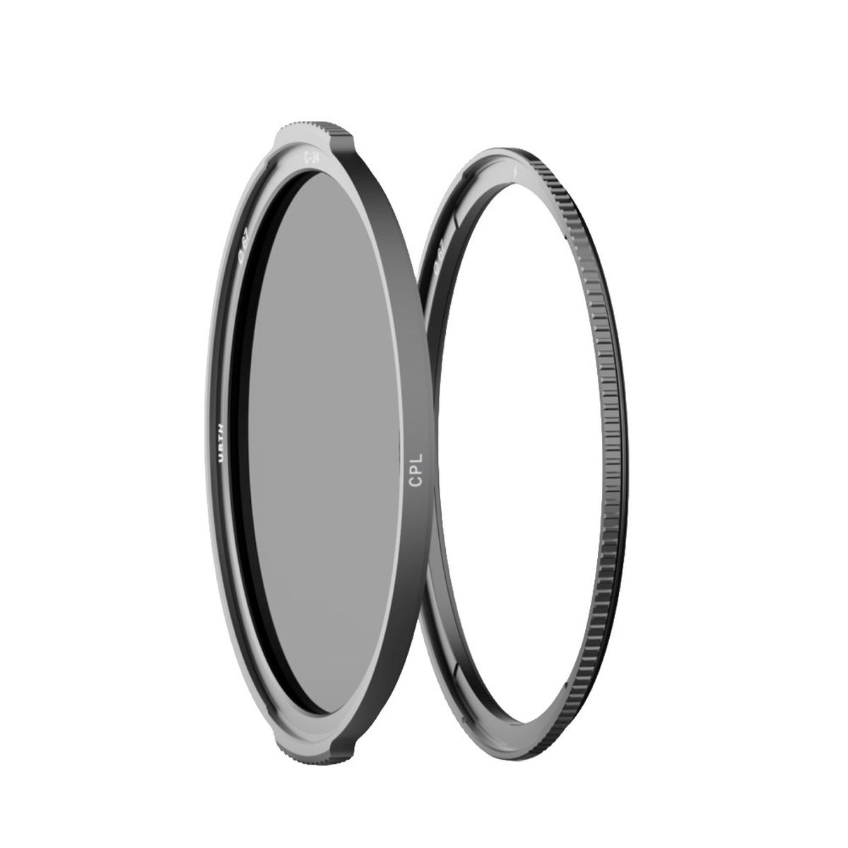 Urth 77 mm Magnetic CPL Filter Pro Ansicht mit Adapterring