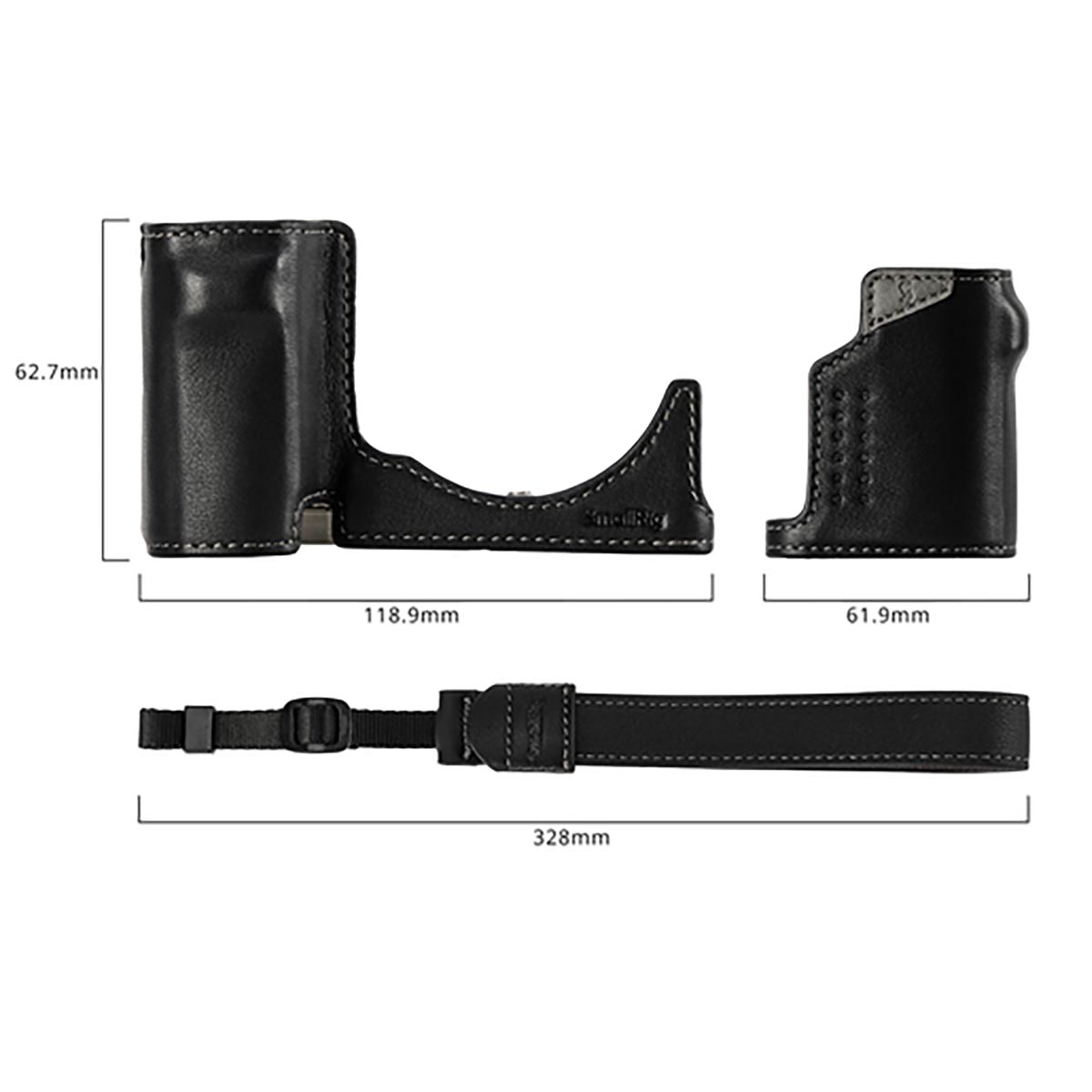 SmallRig 4777 Leather Case Kit (schwarz) für Sony ZV-E10 II