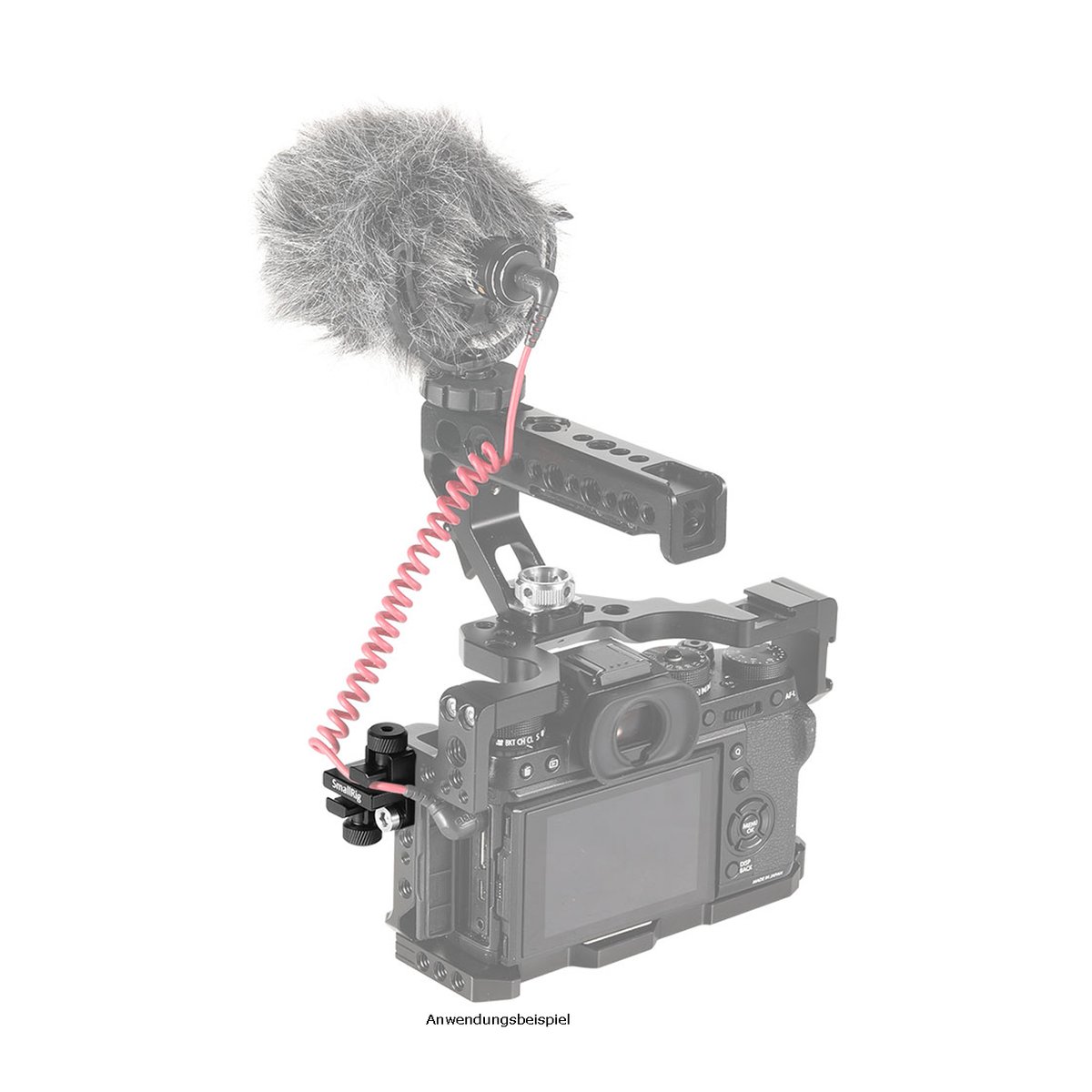 SmallRig 2333 Universal-Kabelklemme - Anwendungsbeispiel: Kamera-Rig mit Mikrofonkabel und SmallRig Kabelklemme SmallRig 2333 Universal-Kabelklemme - Anwendungsbeispiel: Kamera-Rig mit Mikrofonkabel und SmallRig Kabelklemme