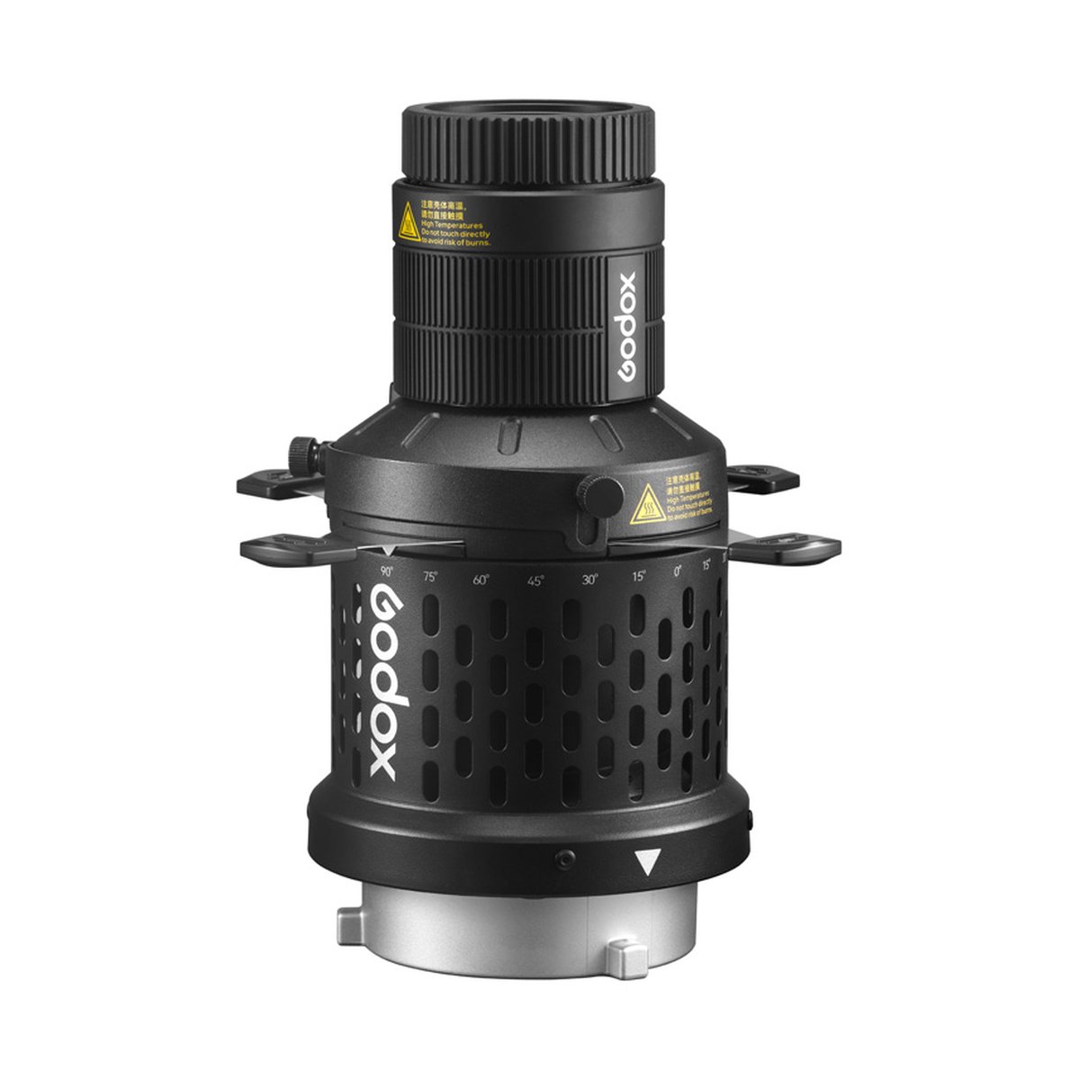 Godox Bowens Mount LED Light Projection Attachment - Detailansicht Godox Projektionsaufsatz