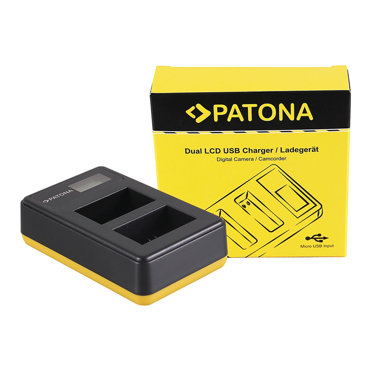 Patona Dual LCD USB Ladegerät Sony NP-FW 50