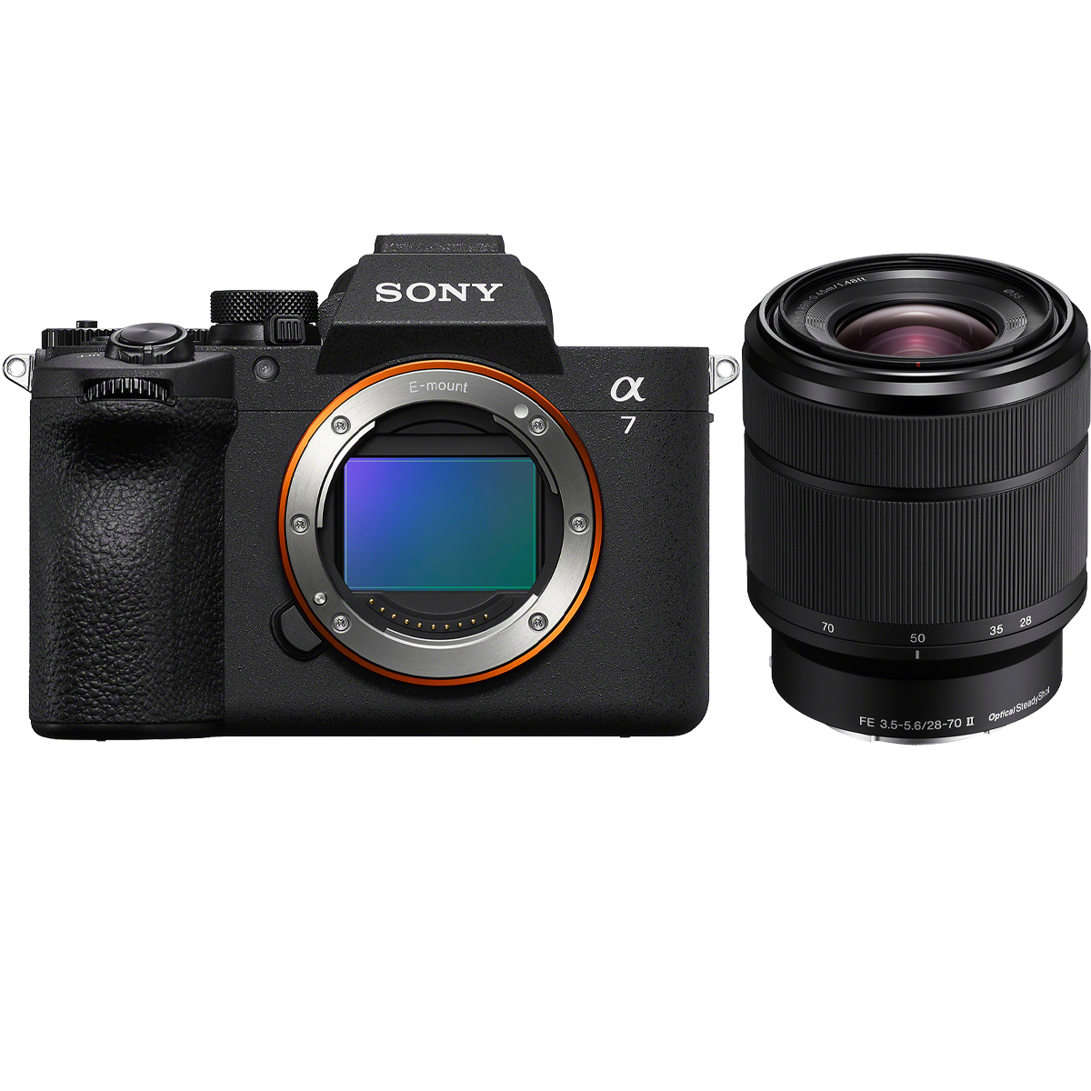 Sony Alpha 7V Gehäuse mit Sony 28-70 mm 1:3,5-5,6 FE OSS II