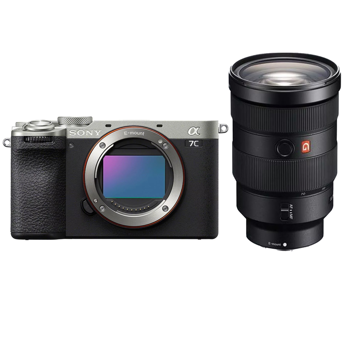 Sony Alpha 7C II Silber + Sony SEL FE 24-70 mm 1:2,8 GM