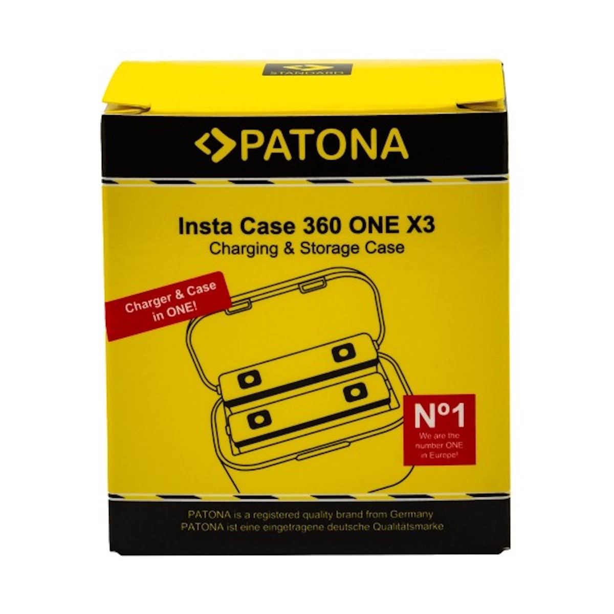 Patona Dual Ladebox f. Insta 360 ONE X3