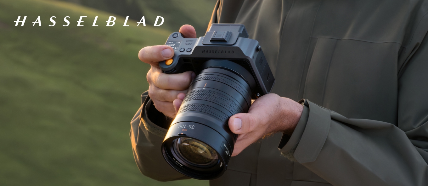 Hasselblad X2D II 100C Banner Hasselblad X2D II 100C Mittelformatkamera mit 100 Megapixeln im Einsatz in der Natur