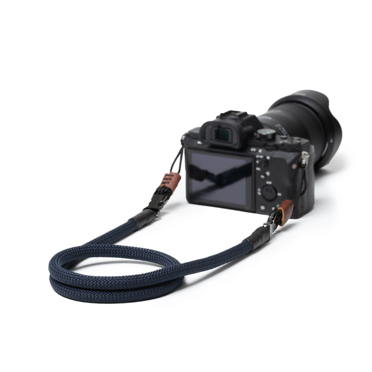 C-Rope Kameragurt aus Kletterseil 140cm Navy Blue
