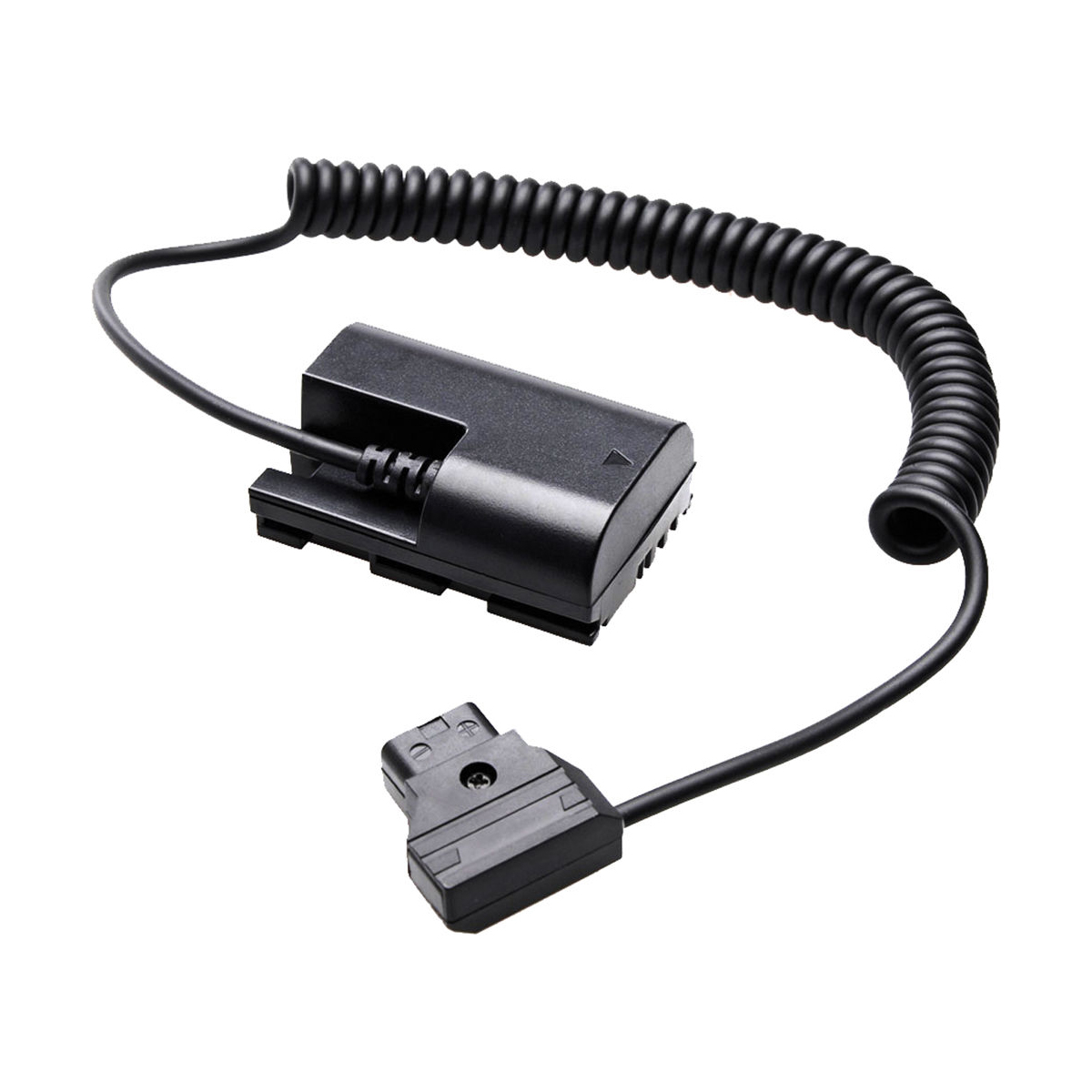 Caruba Batterie-Attrappeneinsatz LP-E6 auf D-Tap Stromkabel