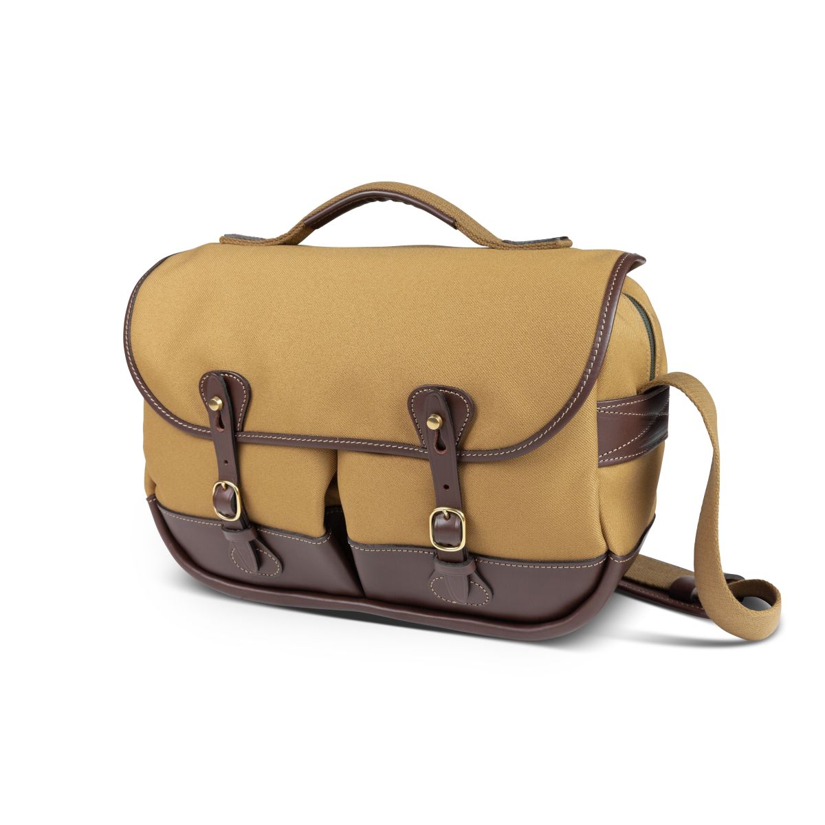 Billingham Mini Eventer Kamera / Tablet Tasche - Khaki FibreNyte / Schokoladenleder
