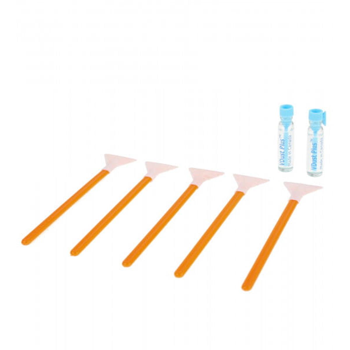 VisibleDust Thinlite-X Light Cleaning 1.0x 24mm - 5x Sensorreinigungs-Swabs (Orange Series) und 2x 1