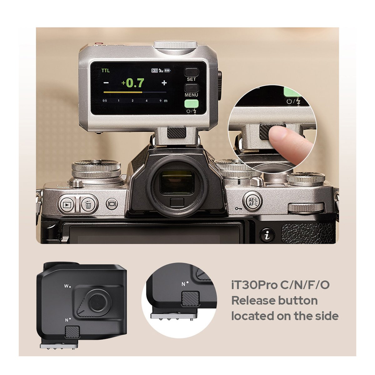 Godox iT30Pro F Silver iFlash TTL Camera Flash