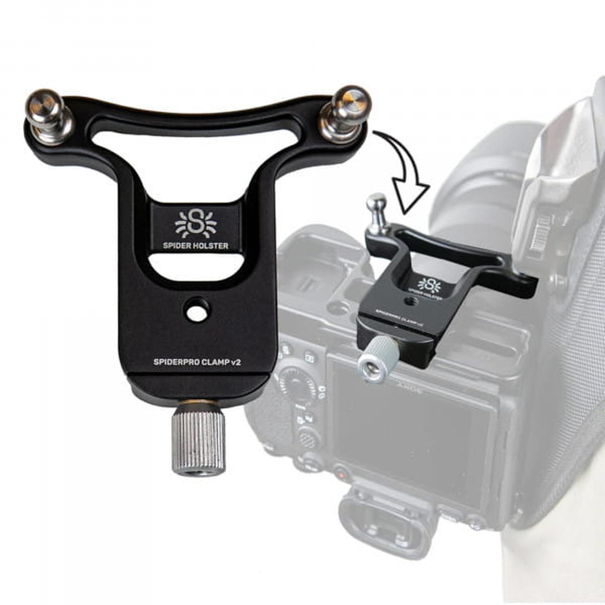 SpiderPro Clamp v2 Klemmplatte für Arca-Profile am Spider Holster