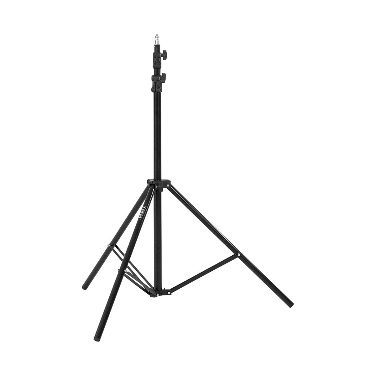 Godox QS300II High Performance Kit - Frontansicht eines ausgeklappten, schwarzen Lichtstativs