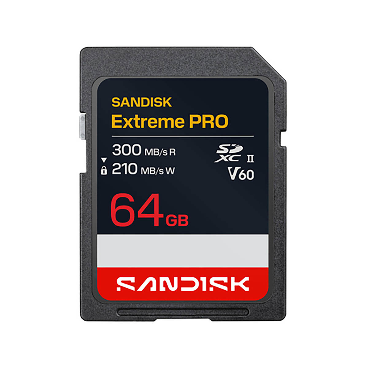 SanDisk 64 GB SDXC Extreme PRO V60 R300MB/s W210MB/s