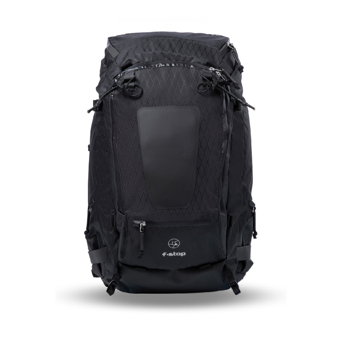 F-Stop DuraDiamond Tilopa Essentials-Bundle - Anthrazit - Frontansicht des schwarzen f-stop Rucksacks F-Stop DuraDiamond Tilopa Essentials-Bundle - Anthrazit - Frontansicht des schwarzen f-stop Rucksacks