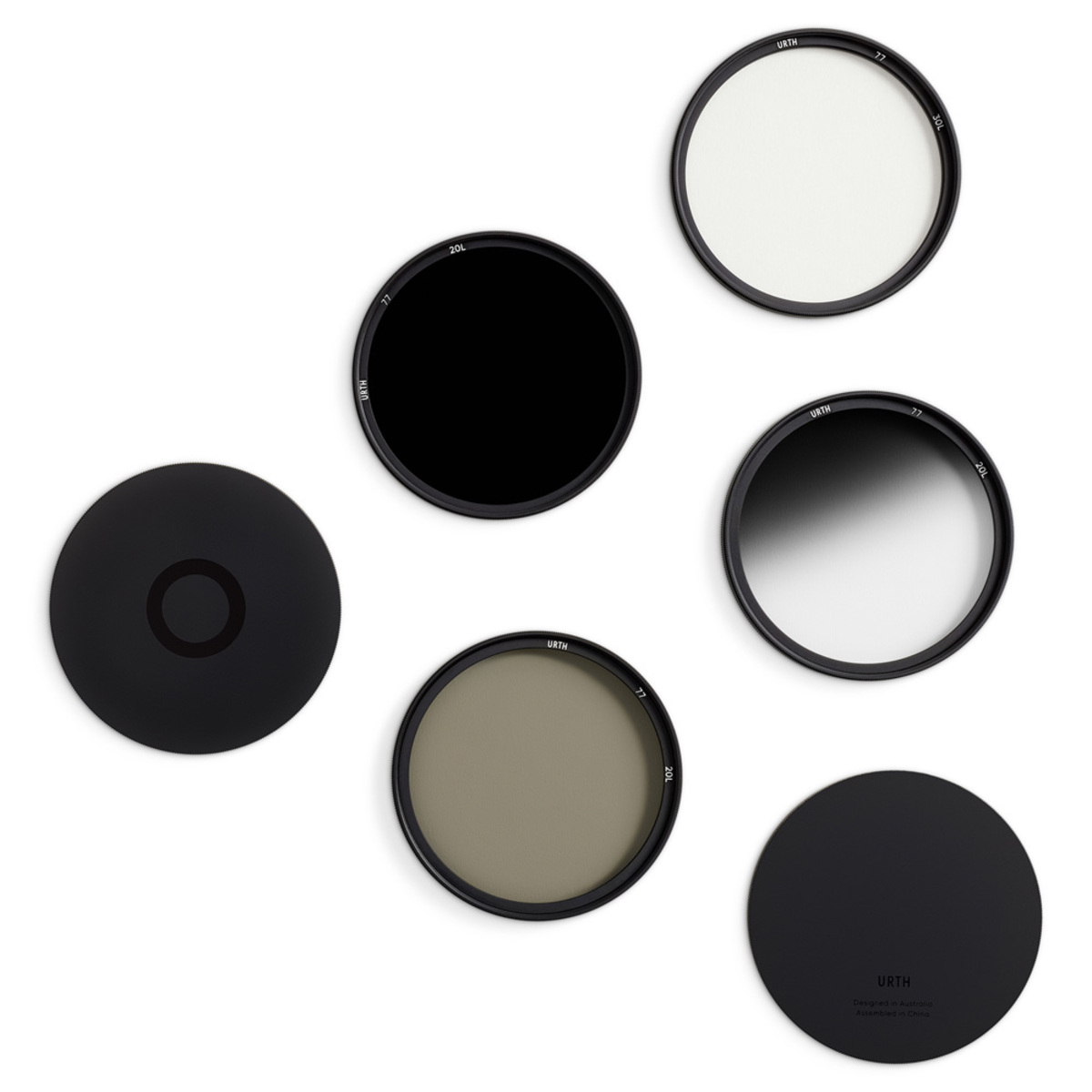 Urth 77mm UV, Circular Polarizing (CPL), ND64, Soft Grad ND8 Objektivfilter Kit (Plus+)