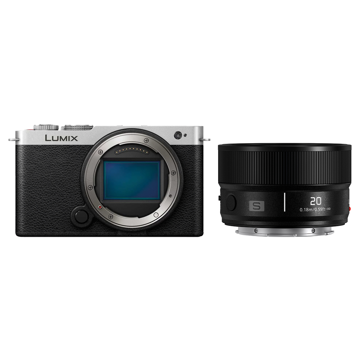 Panasonic Lumix S9 Silber/Schwarz mit S 20mm 1:2,5 Objektiv Schwarz